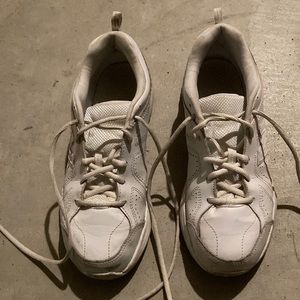 White new balance sneakers